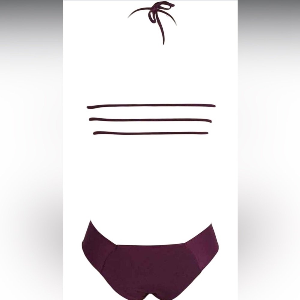 Burgundy Bikini Set - Picture 2 of 5